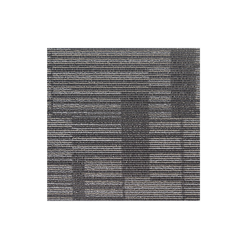 Carpet Tile Non-Skid Fade Resistant Striped Loose Lay Carpet Tiles Living Room