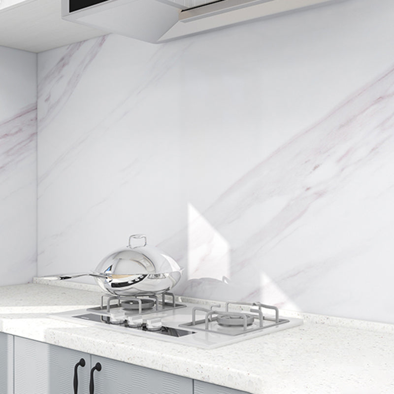 Modern Backsplash Tile Waterproof  Marble Print Peel and Stick Backsplash Tile for Kitchen