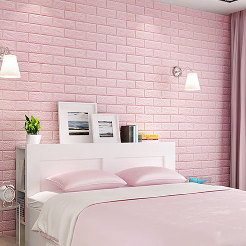 3D Embossed Wall Panel Colorful Waterproof Foam Indoor Wall Tile