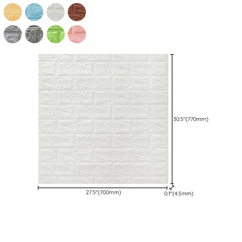 3D Embossed Wall Panel Colorful Waterproof Foam Indoor Wall Tile