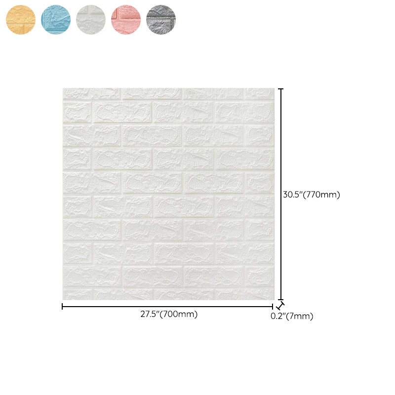 3D Embossed Wall Panel Colorful Waterproof Foam Indoor Wall Tile