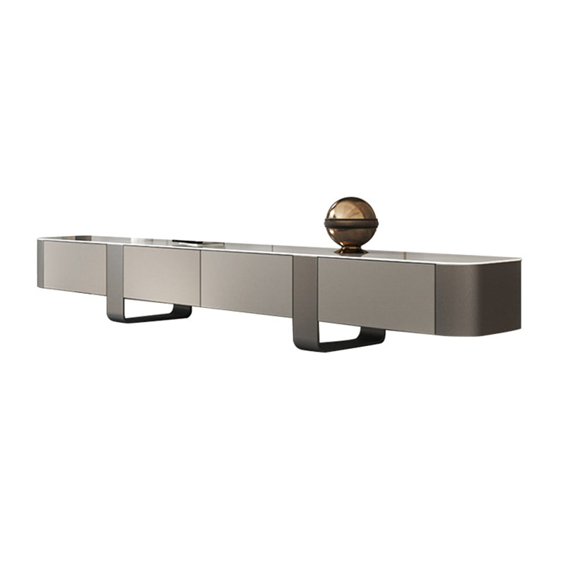 Stone TV Stand Console Contemporary TV Media Console with Drawers