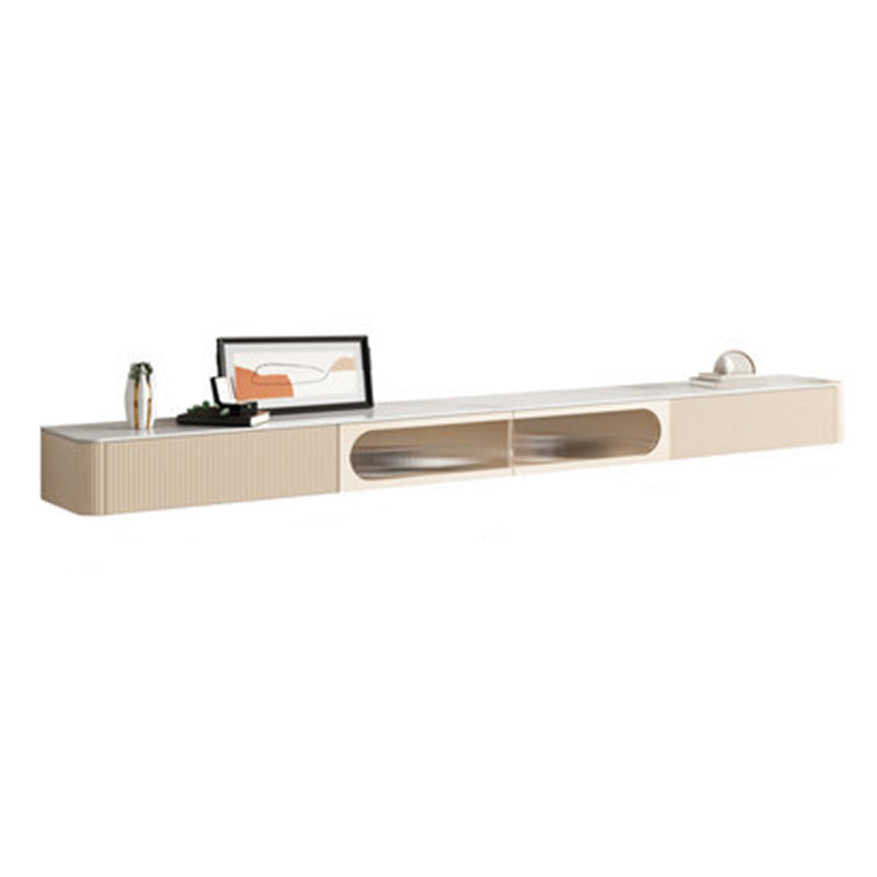 Contemporary TV Media Console Floating TV Console with Drawers