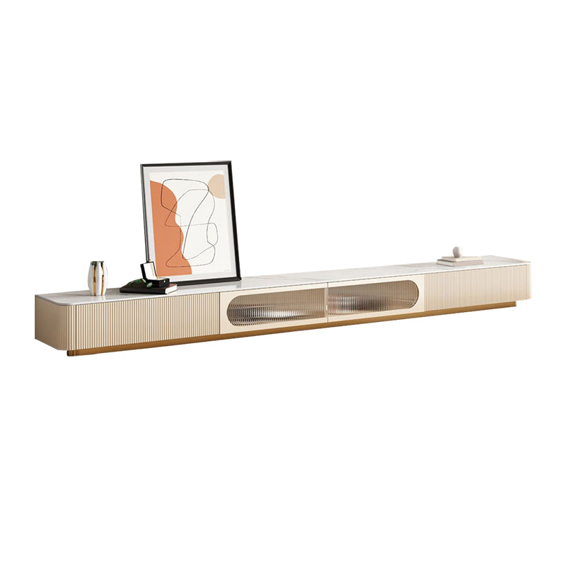 Contemporary TV Media Console Floating TV Console with Drawers