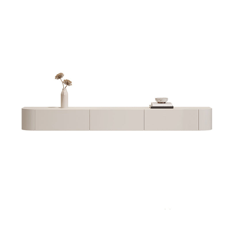 Contemporary Media Console Wall-mounted TV Stand Console with Drawers