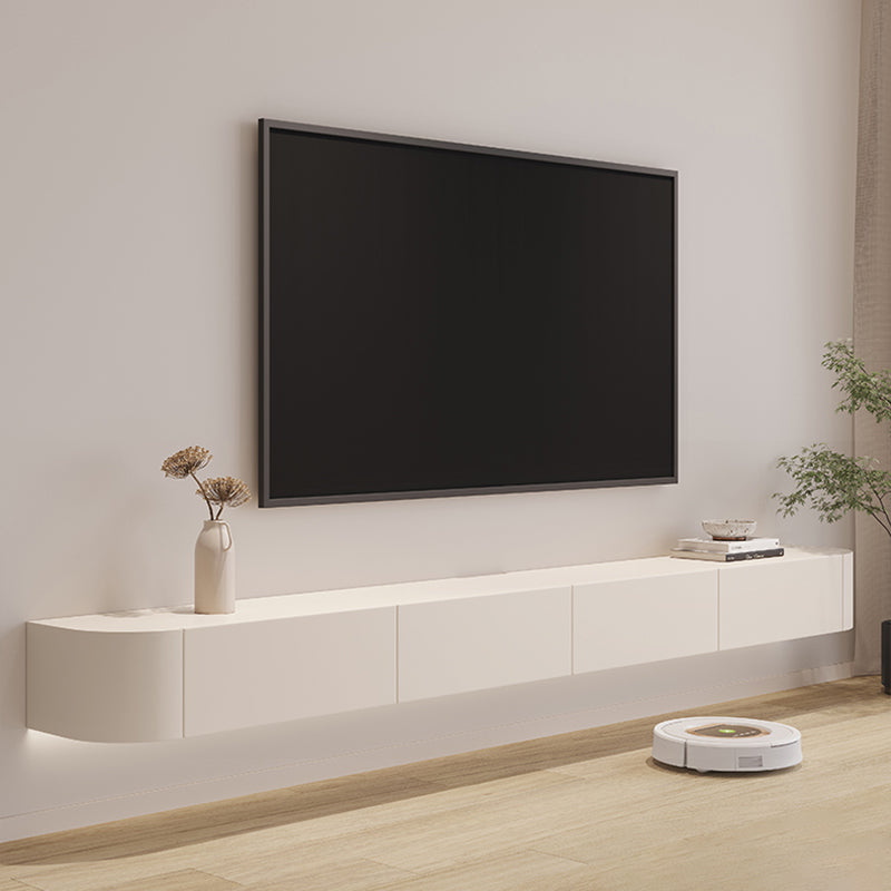 Contemporary Media Console Wall-mounted TV Stand Console with Drawers