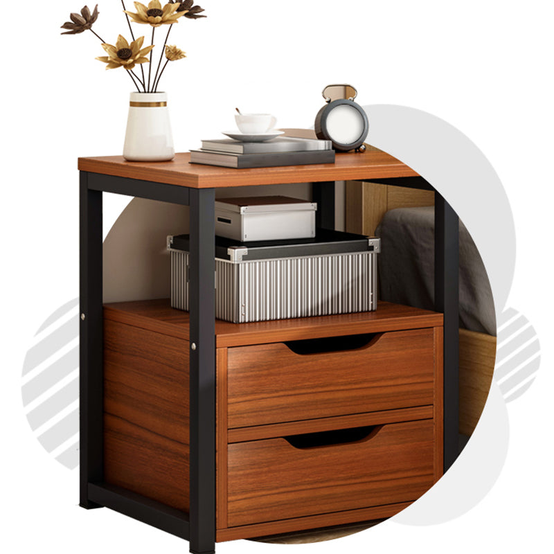 Wooden Accent Table Nightstand Contemporary Night Table for Bedroom