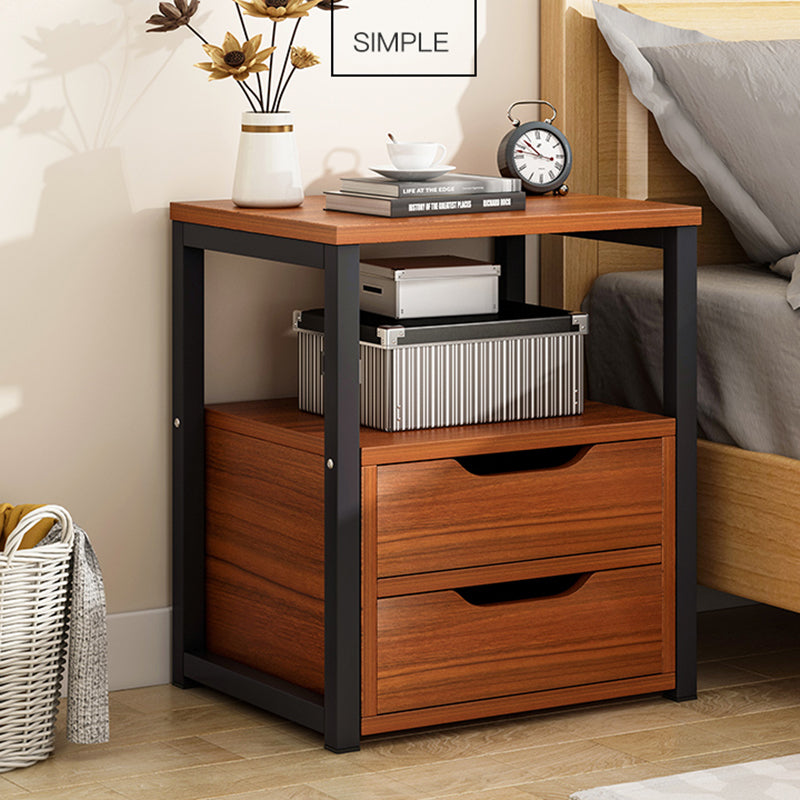 Wooden Accent Table Nightstand Contemporary Night Table for Bedroom