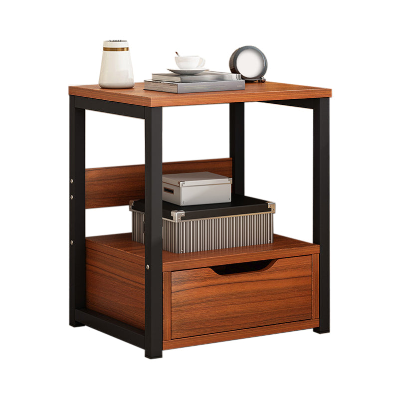 Wooden Accent Table Nightstand Contemporary Night Table for Bedroom