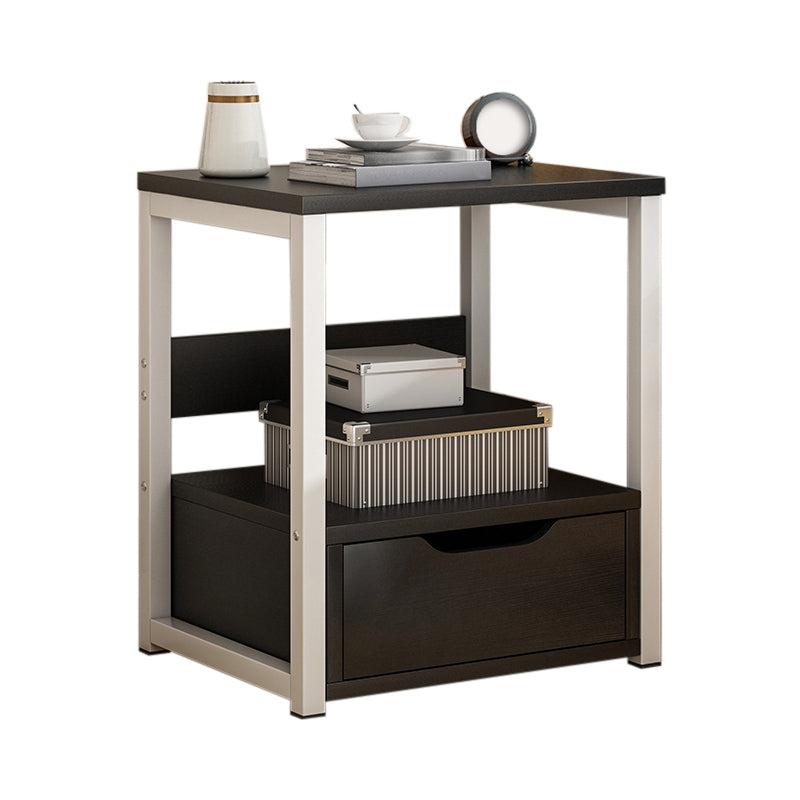 Wooden Accent Table Nightstand Contemporary Night Table for Bedroom