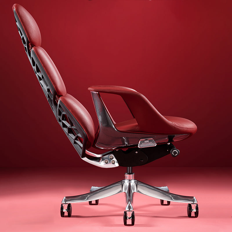 Modern Slide Desk Chair Adjustable Seat Height Fixed Arms Office Chair with Wheels