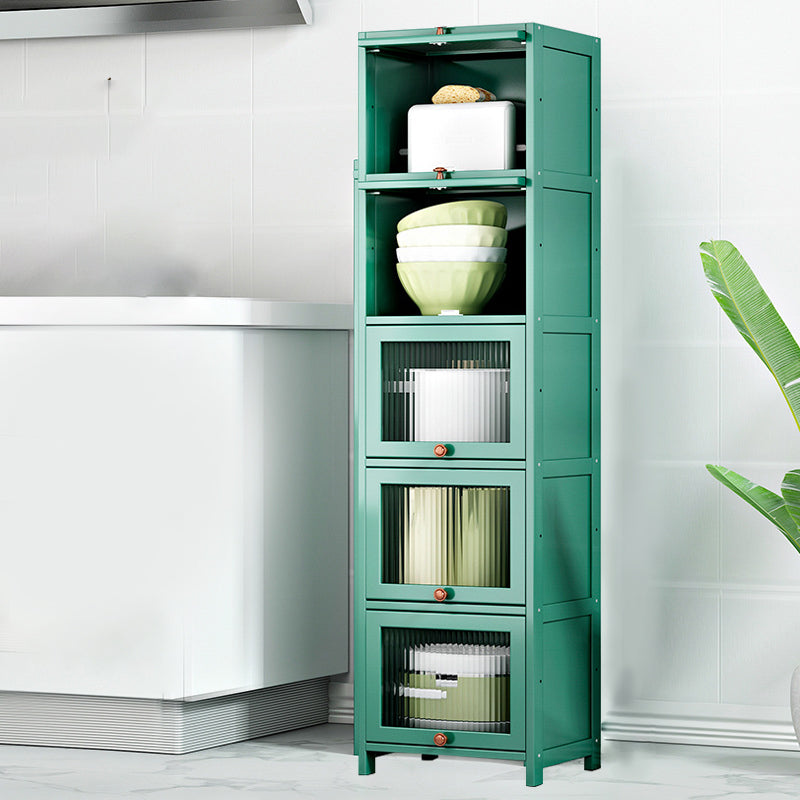 Visible Acrylic Door Server Bamboo Dinner Server for Living Room