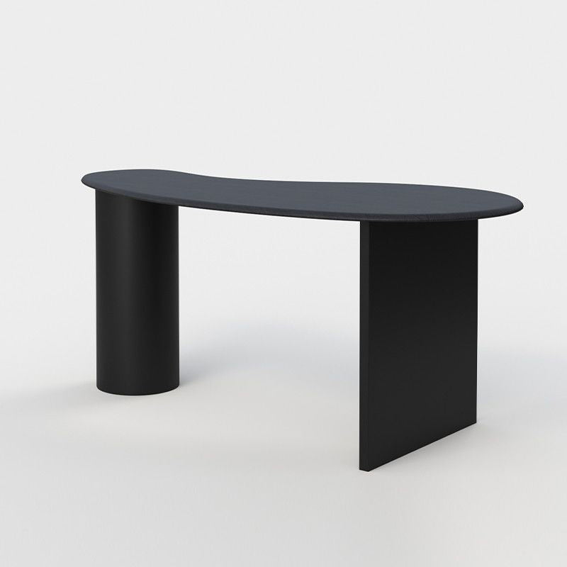 Contemporary Free Form Office Desk Black Writing Desk for Office