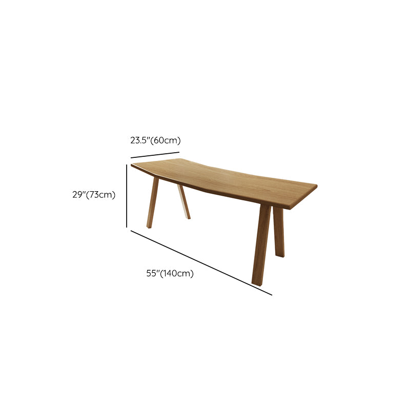 Modern Solid Wood Office Desk 28.74-inch Tall Writing Desk with Parsons Base