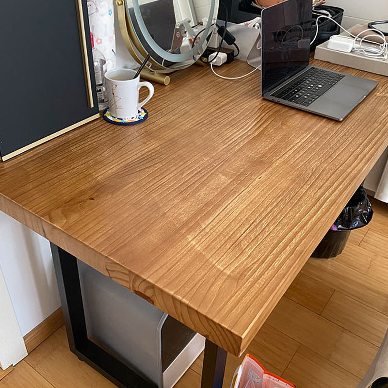 Modern Solid Wood Computer Desk Sled Base 29.53" Tall Gaming Desk