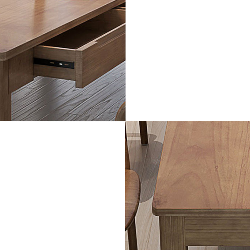 Contemporary Wood Office Desk Rectangular Writing Desk for Office