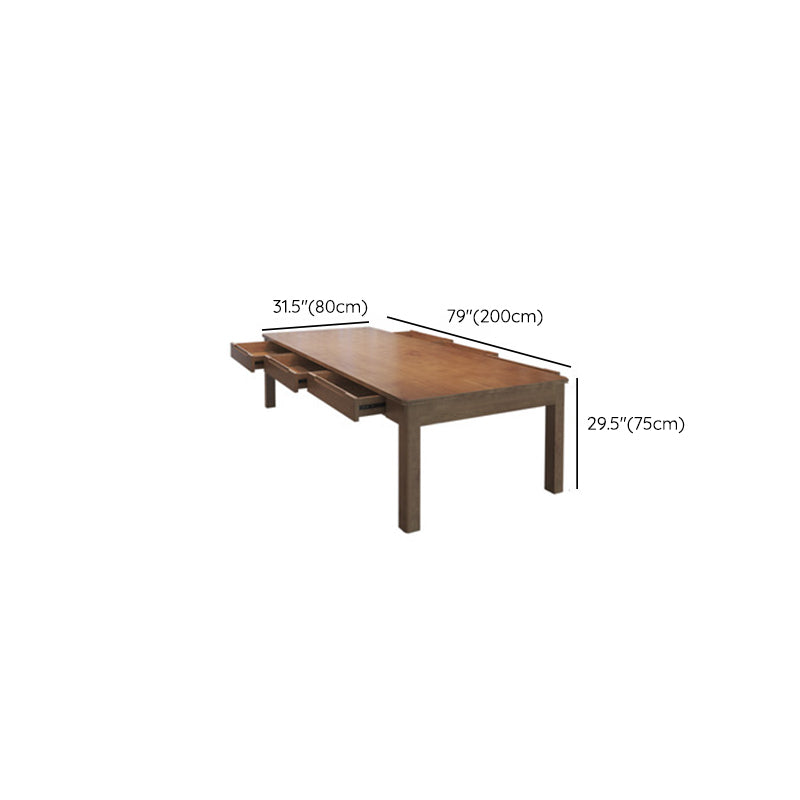 Contemporary Wood Office Desk Rectangular Writing Desk for Office