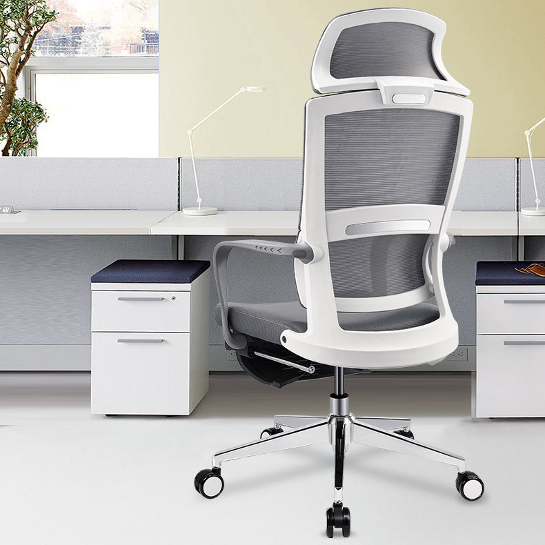 Fixed Arms Chair Modern Adjustable Seat Height Office Chair with Wheels