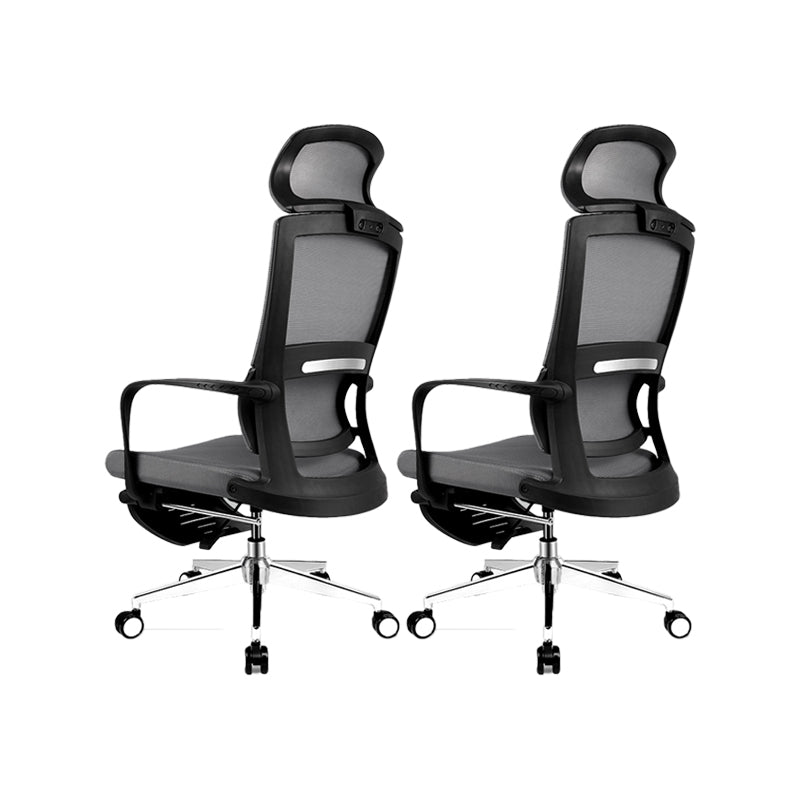 Fixed Arms Chair Modern Adjustable Seat Height Office Chair with Wheels