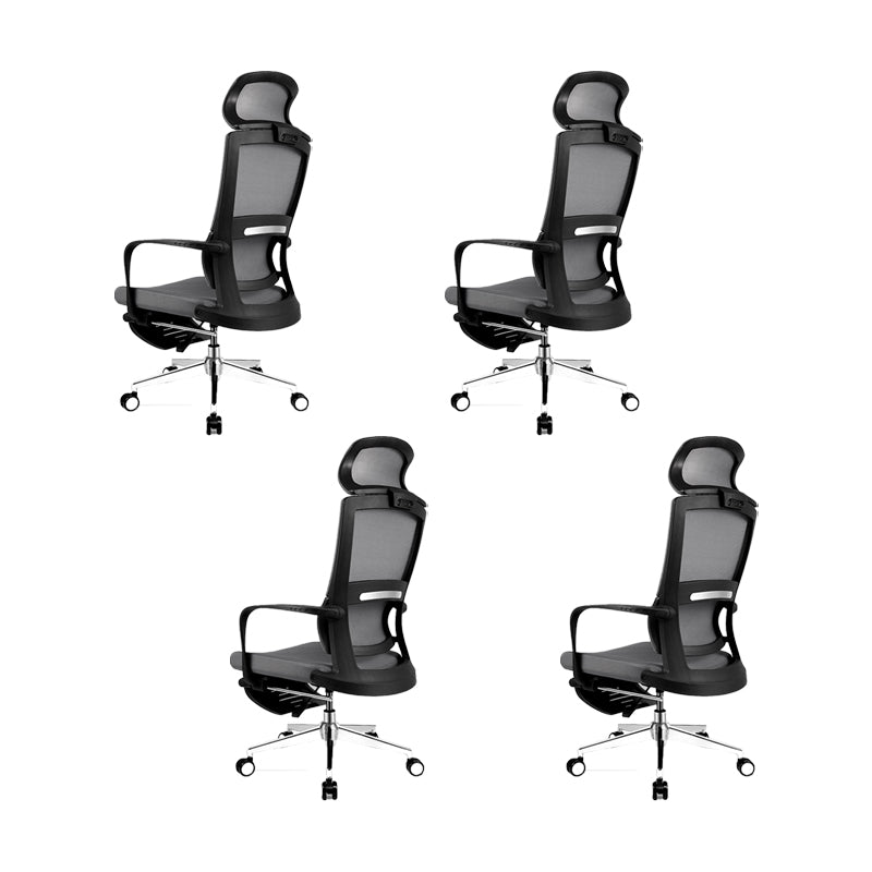 Fixed Arms Chair Modern Adjustable Seat Height Office Chair with Wheels