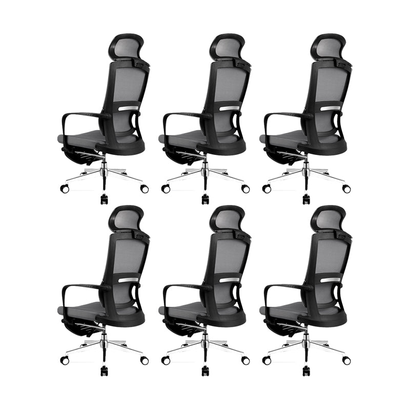 Fixed Arms Chair Modern Adjustable Seat Height Office Chair with Wheels