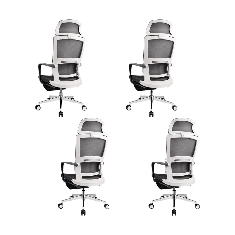 Fixed Arms Chair Modern Adjustable Seat Height Office Chair with Wheels