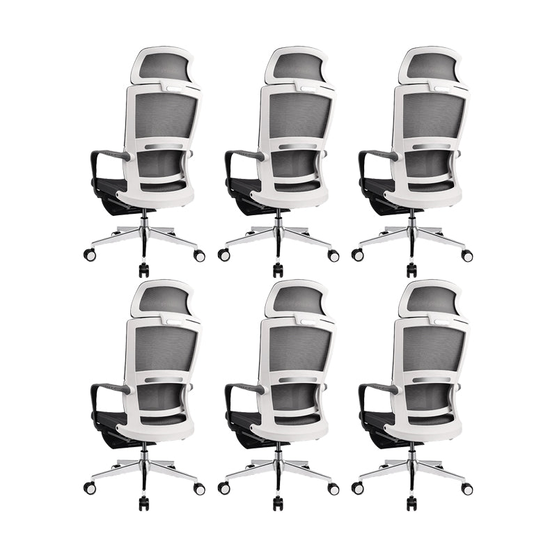 Fixed Arms Chair Modern Adjustable Seat Height Office Chair with Wheels