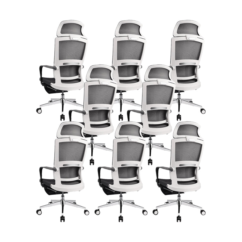 Fixed Arms Chair Modern Adjustable Seat Height Office Chair with Wheels