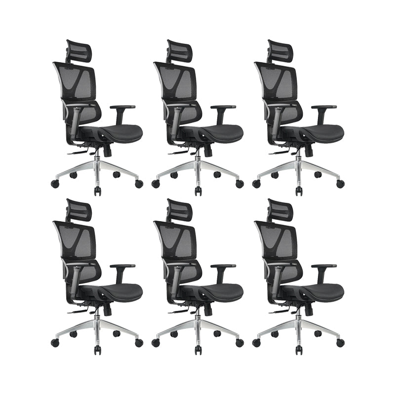 Removable Arms Office Chair Modern Adjustable Seat Height Desk Chair with Wheels