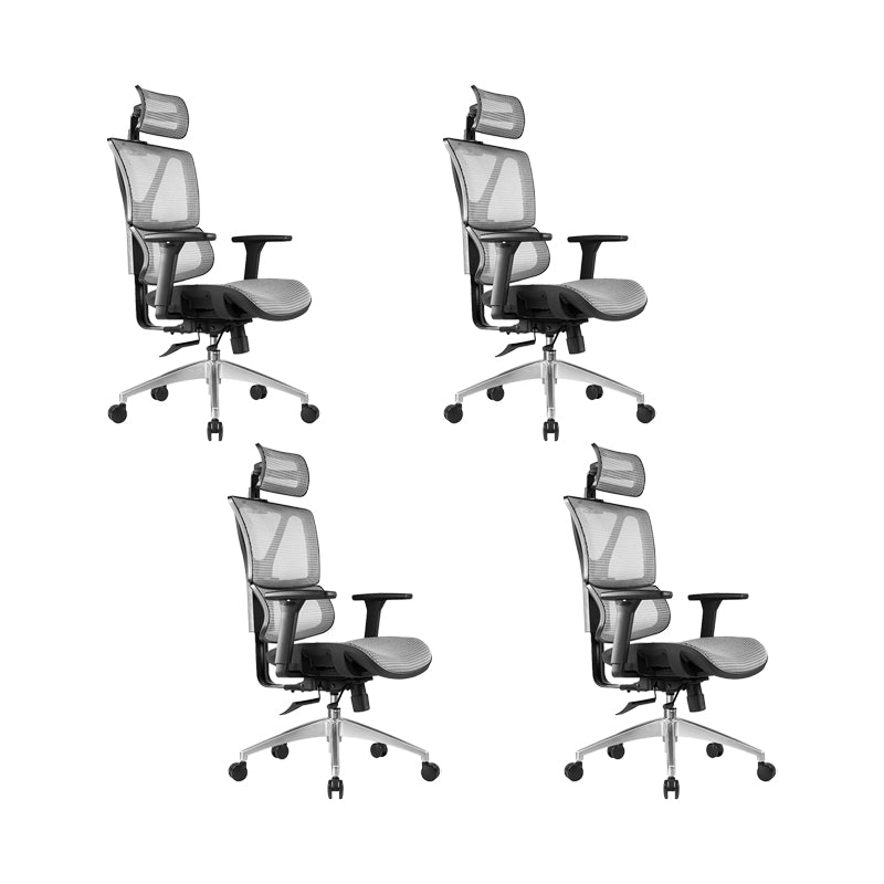 Removable Arms Office Chair Modern Adjustable Seat Height Desk Chair with Wheels