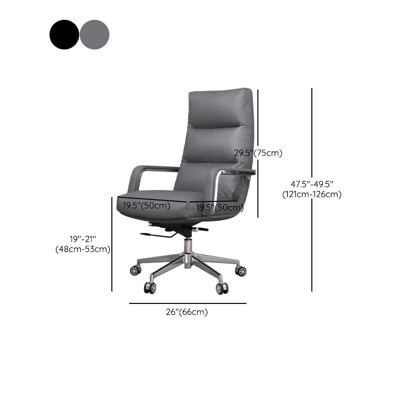 Modern Padded Arms Managers Chair Height-adjustable Executive Chair for Office