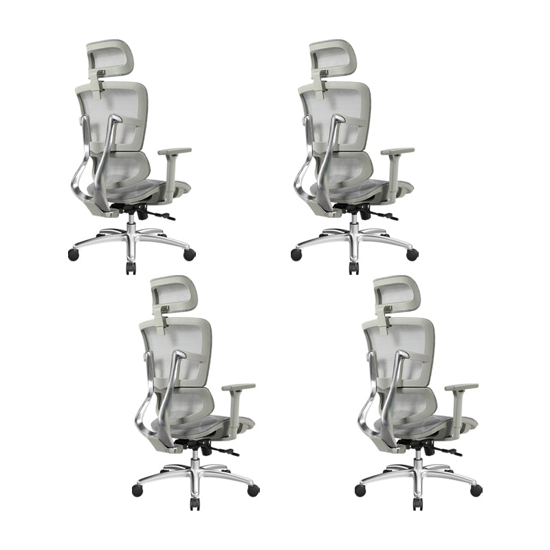 Removable Arms Chair Modern Adjustable Seat Height Swivel Chair with Wheels