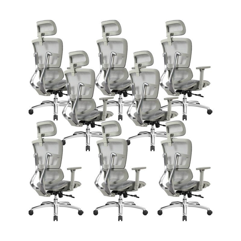 Removable Arms Chair Modern Adjustable Seat Height Swivel Chair with Wheels