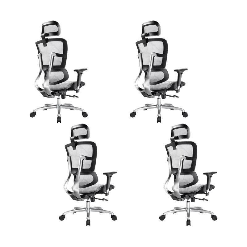 Removable Arms Chair Modern Adjustable Seat Height Swivel Chair with Wheels