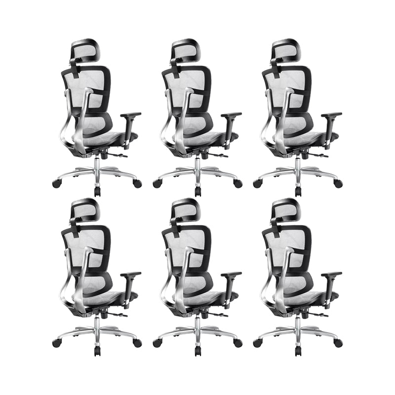 Removable Arms Chair Modern Adjustable Seat Height Swivel Chair with Wheels