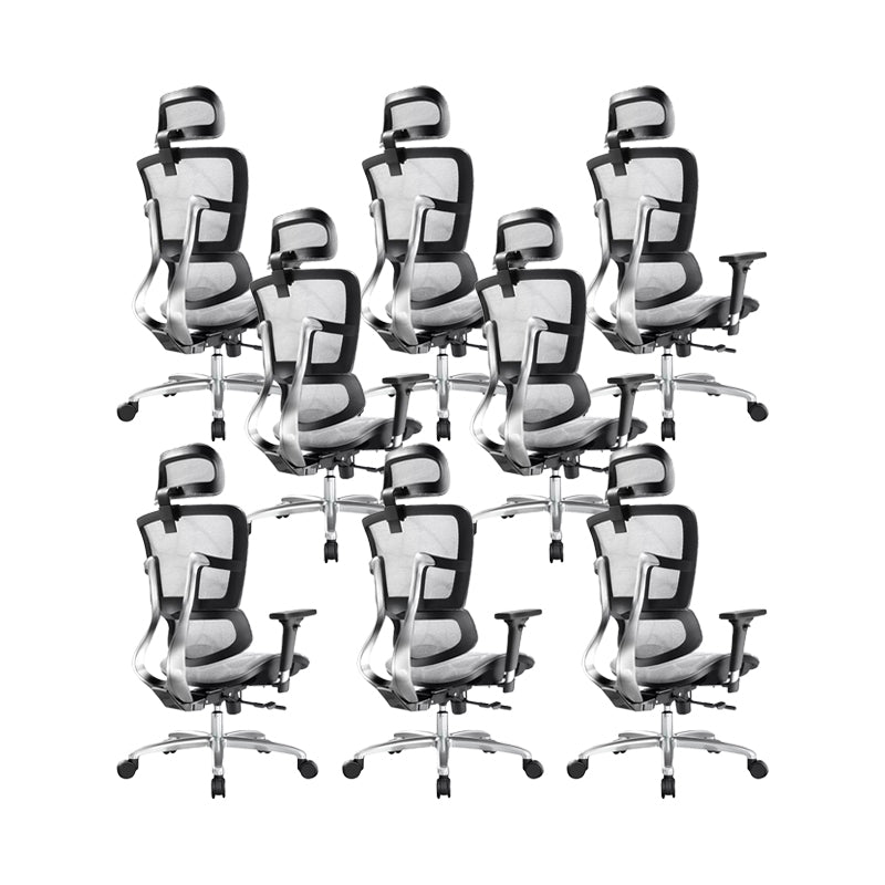 Removable Arms Chair Modern Adjustable Seat Height Swivel Chair with Wheels