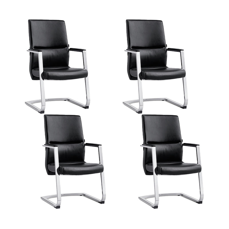 Contemporary Arm Chair Adjustable Seat Height Office Chair with Wheels