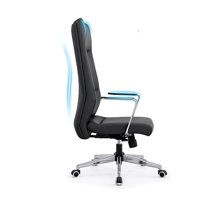 Contemporary Arm Chair Adjustable Seat Height Office Chair with Wheels