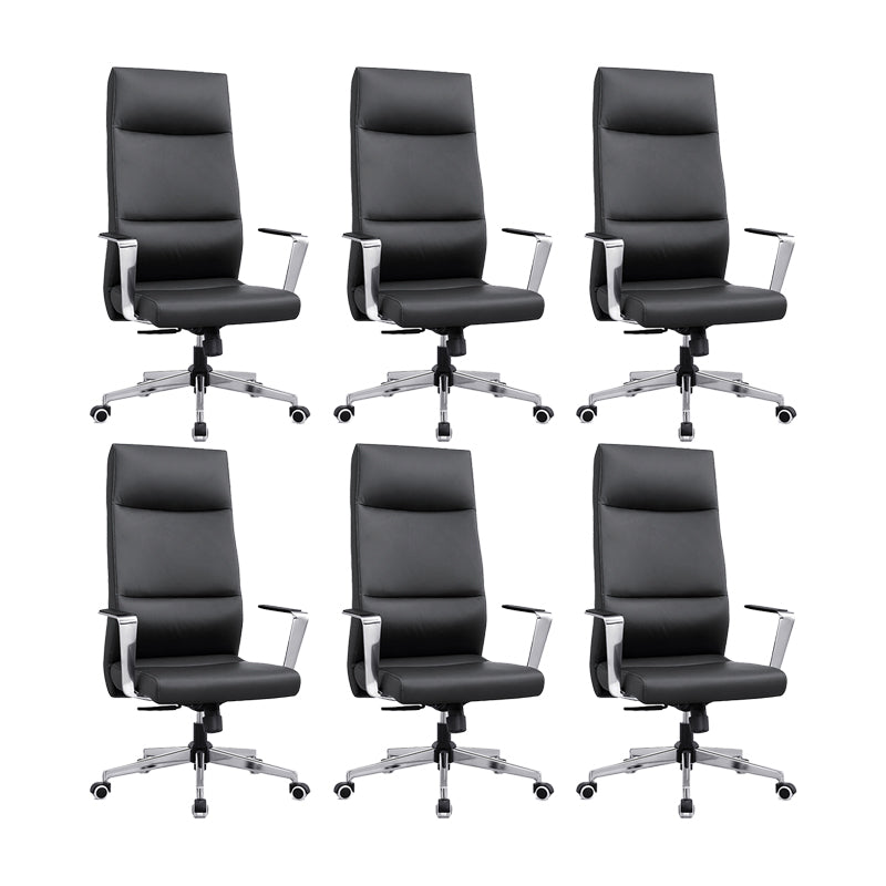 Contemporary Arm Chair Adjustable Seat Height Office Chair with Wheels