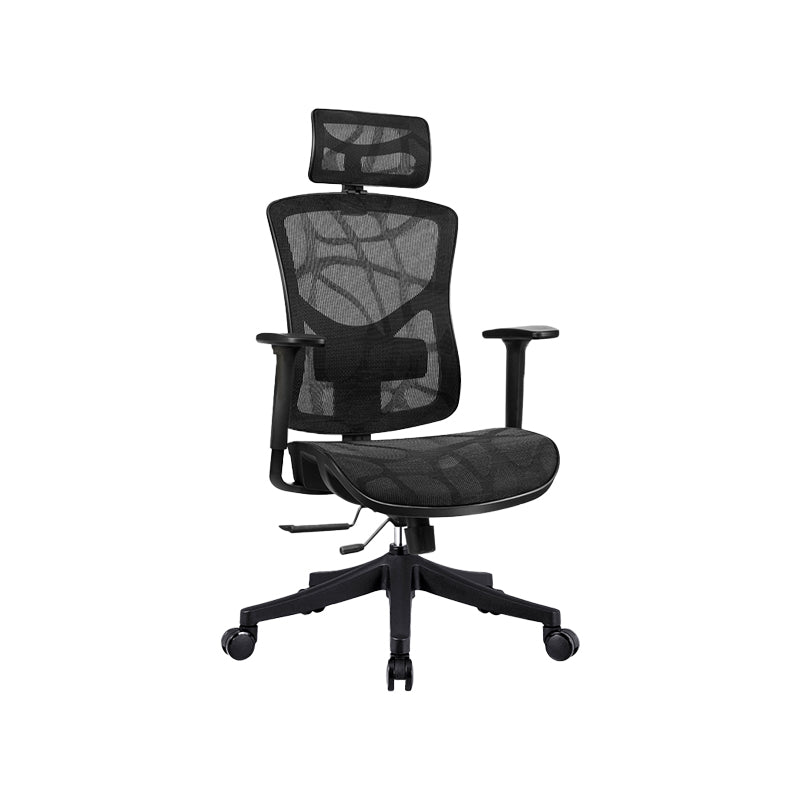 Removable Arms Office Chair Modern Adjustable Seat Height Swivel Chair with Wheels