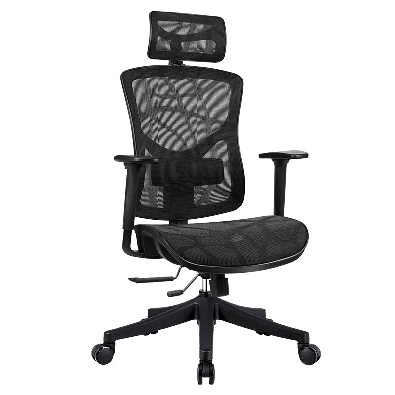 Removable Arms Office Chair Modern Adjustable Seat Height Swivel Chair with Wheels