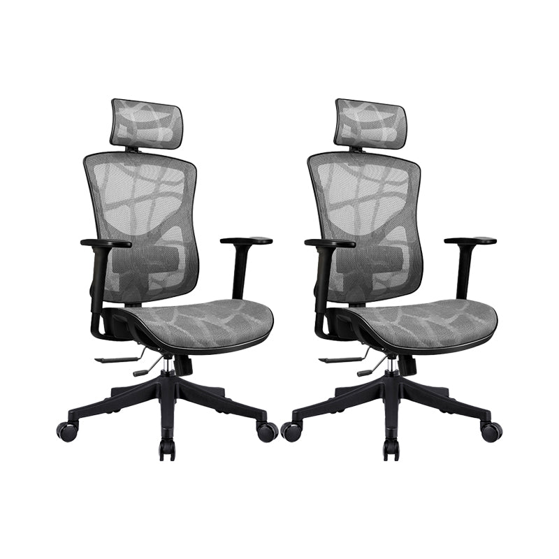 Removable Arms Office Chair Modern Adjustable Seat Height Swivel Chair with Wheels