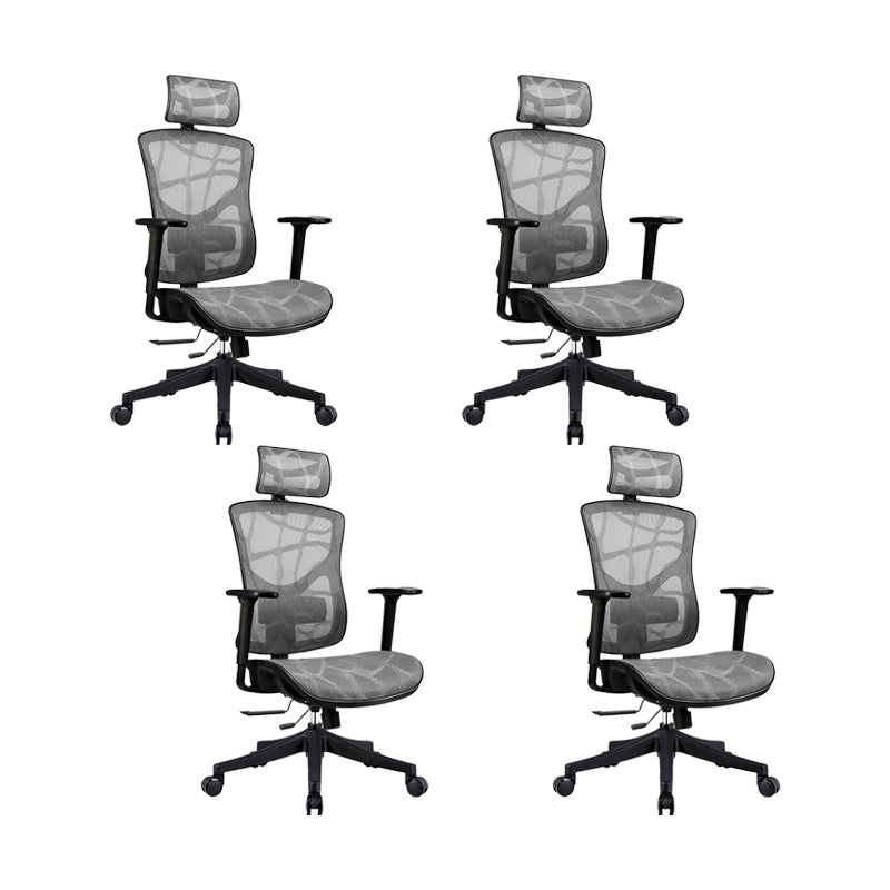 Removable Arms Office Chair Modern Adjustable Seat Height Swivel Chair with Wheels