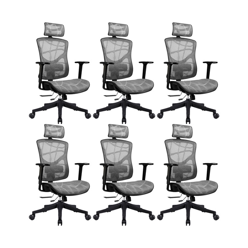 Removable Arms Office Chair Modern Adjustable Seat Height Swivel Chair with Wheels