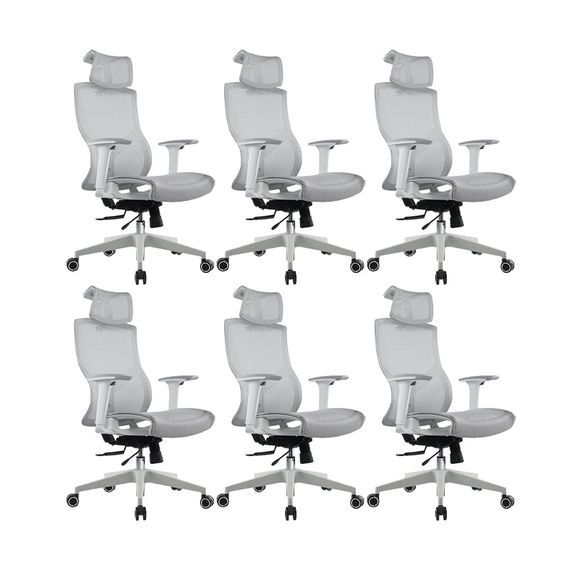 Removable Arms Office Chair Modern Adjustable Seat Height Swivel Chair with Wheels