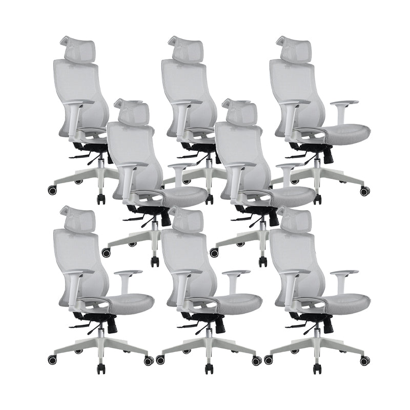 Removable Arms Office Chair Modern Adjustable Seat Height Swivel Chair with Wheels