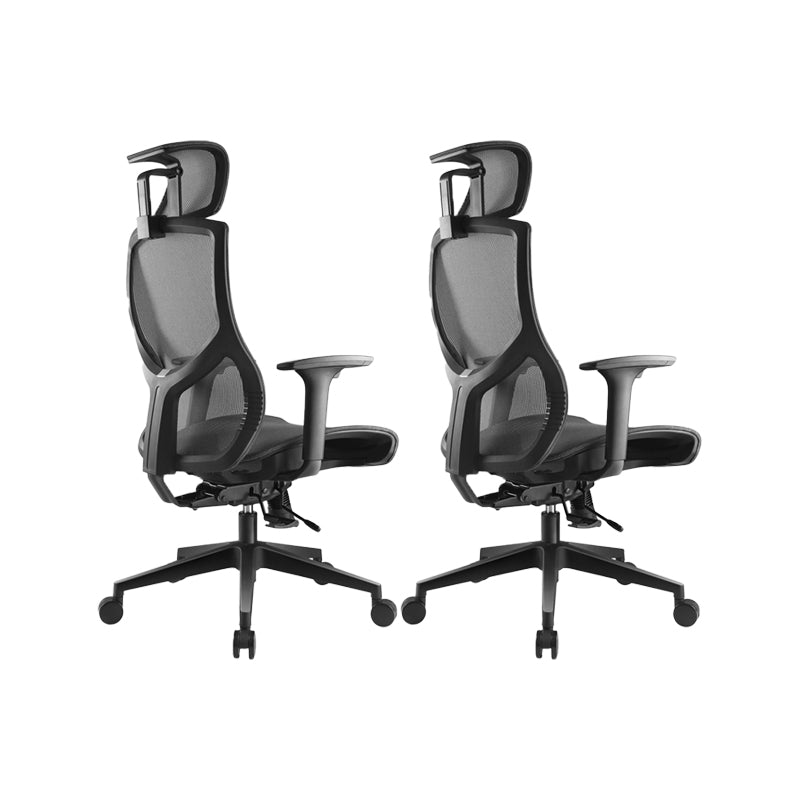 Removable Arms Office Chair Modern Adjustable Seat Height Swivel Chair with Wheels