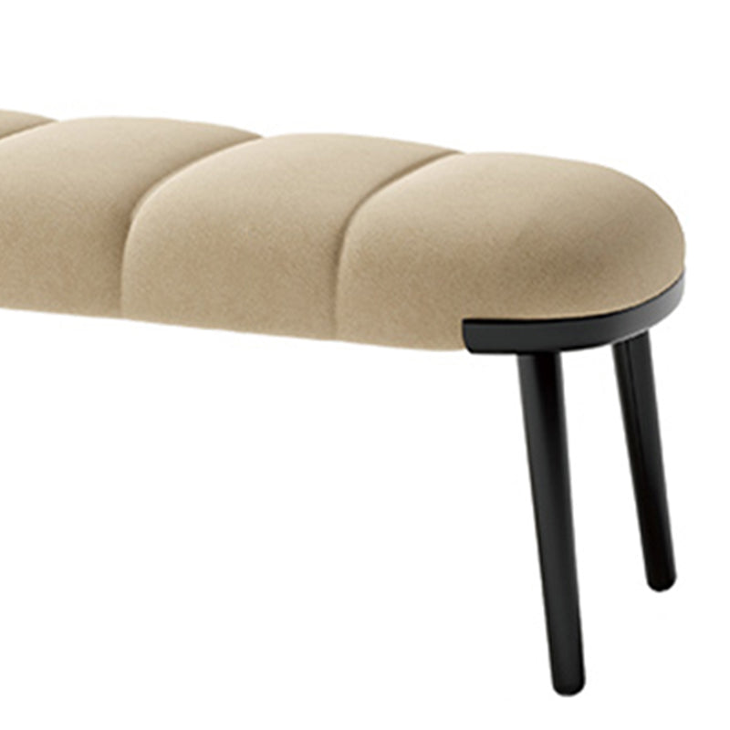 Contemporary Upholstered Bench Home Seating Bench with 4 Legs