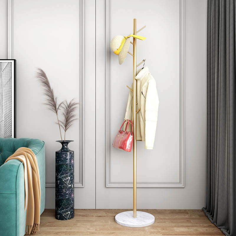 Metal Entrance Hall Tree Modern Minimalist Home Floor Coat Rack