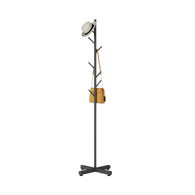 Metal Entrance Hall Tree Modern Minimalist Home Floor Coat Rack